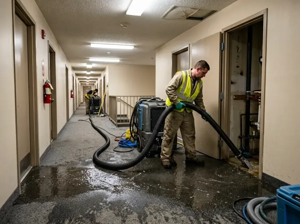 multi-unit-apartment-hallway-f-005 — frequently asked questions, Emergency Burst Pipe Water Extraction & Removal in Stokesda…